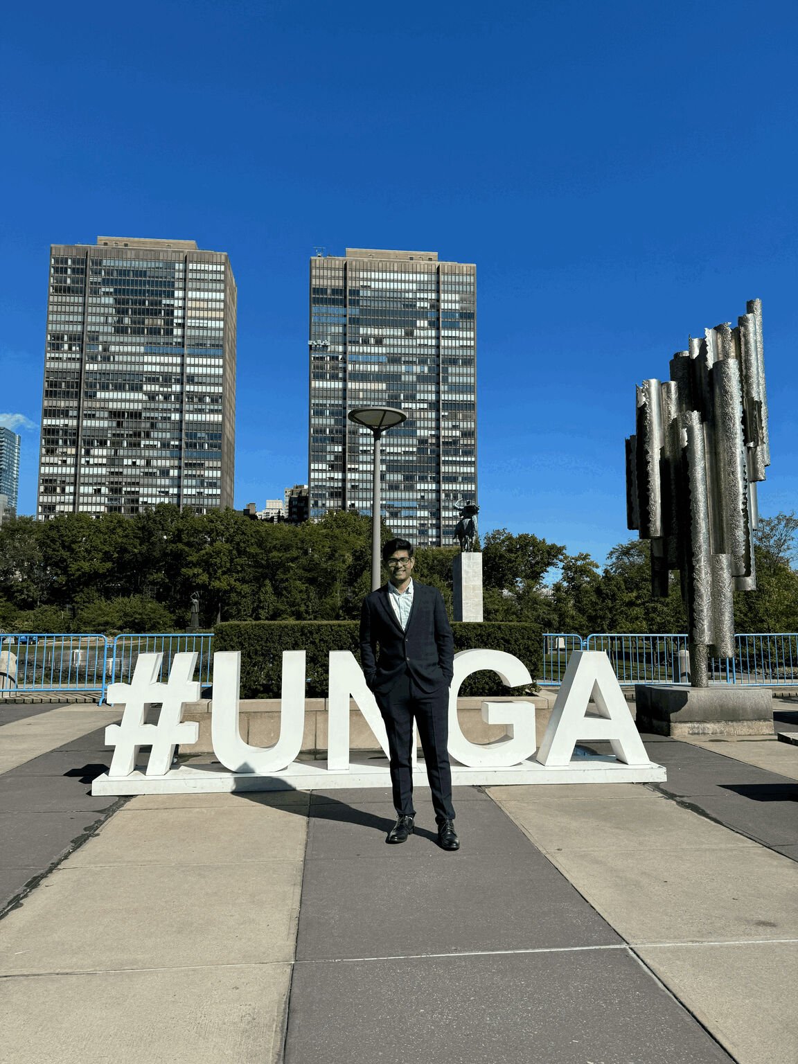 Barrister Tahmidur Rahman at the UNGA marker in New York