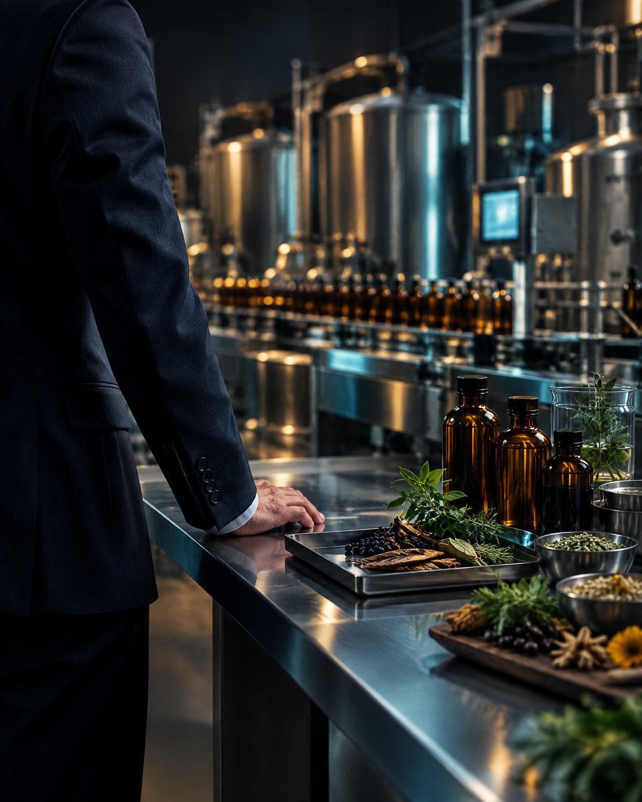 Quality-control and food-production setting with bottled products and ingredients in a contemporary Bangladesh-facing supply-chain context.