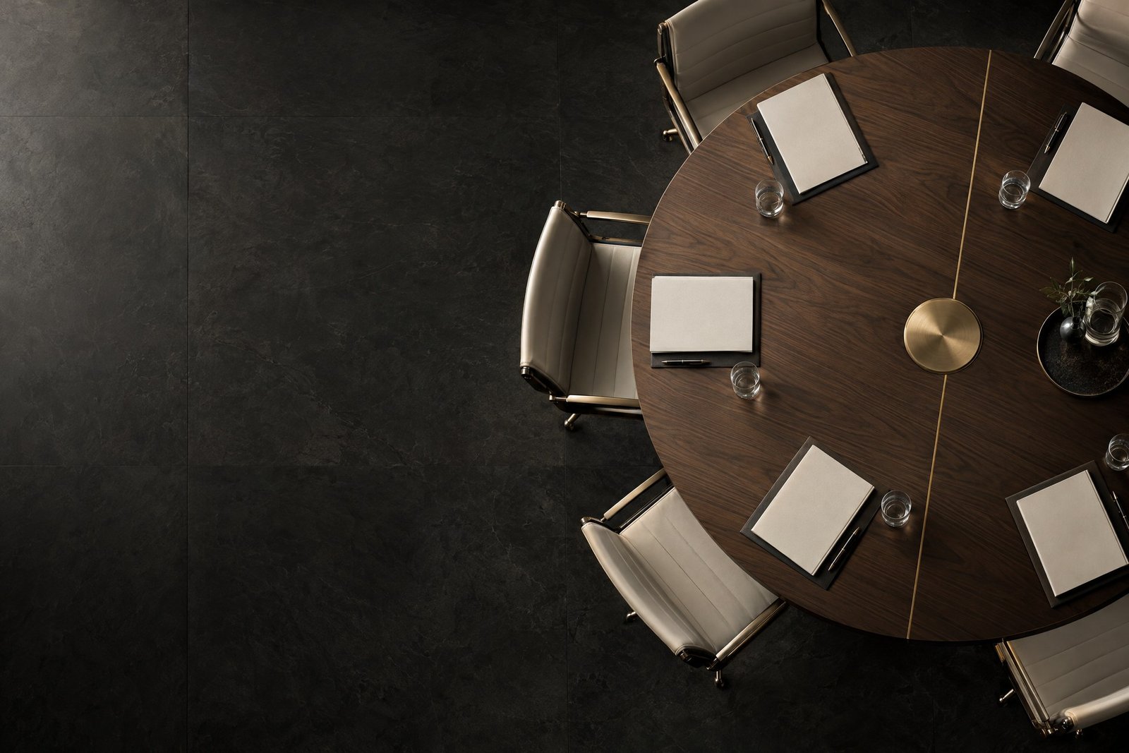 Abstract workplace consultation and collective labour relations meeting map