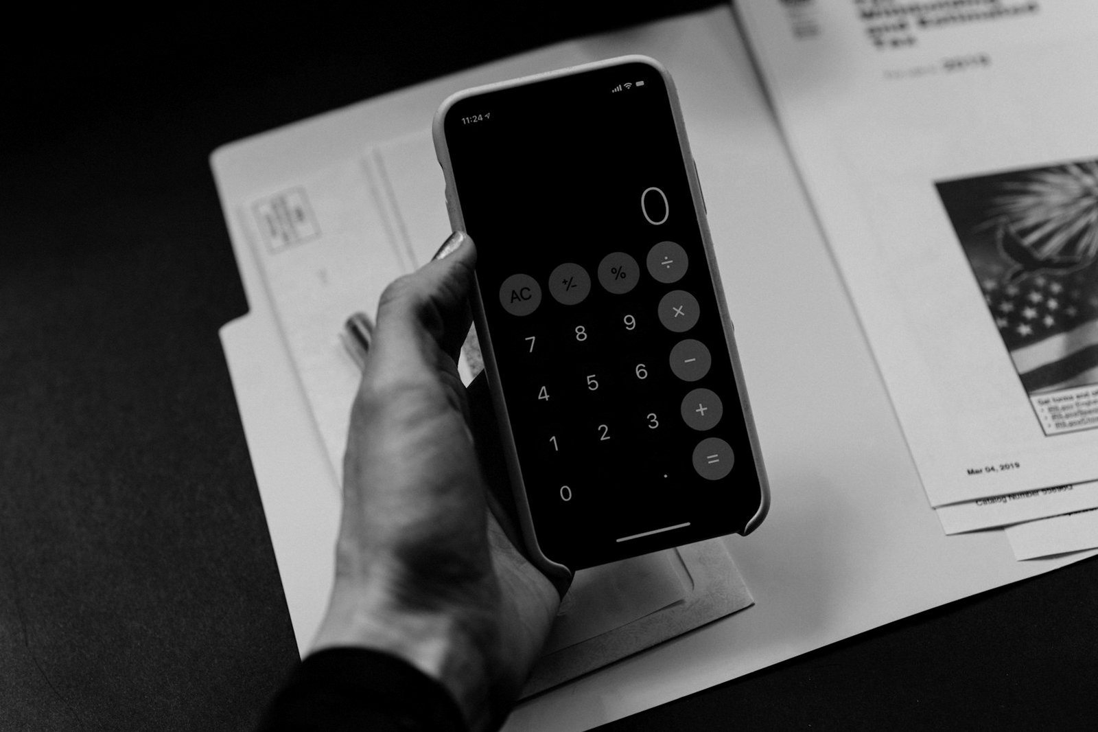 Alternative remedy bar in writ — accountant reviewing a VAT demand and tax documents