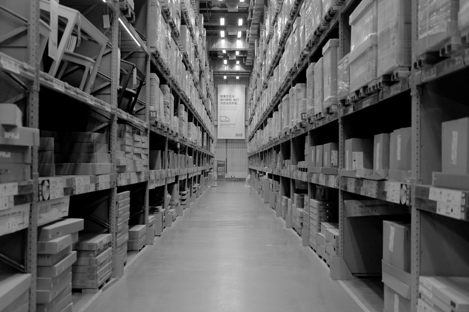 Bonded warehouse Bangladesh — stacked imported raw materials stored under customs bond