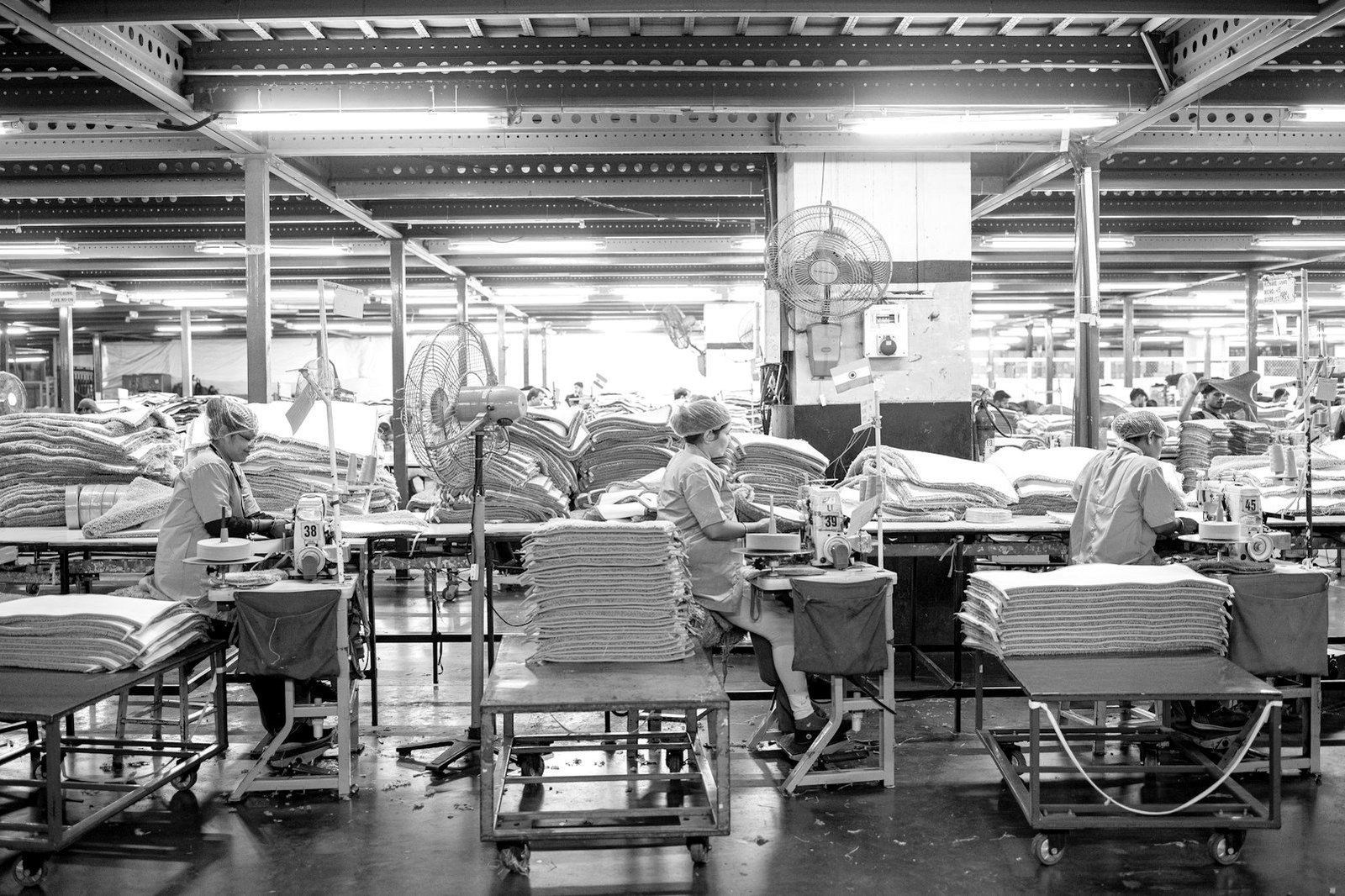 Contractor misclassification in Bangladesh — factory floor with outsourced and directly employed workers