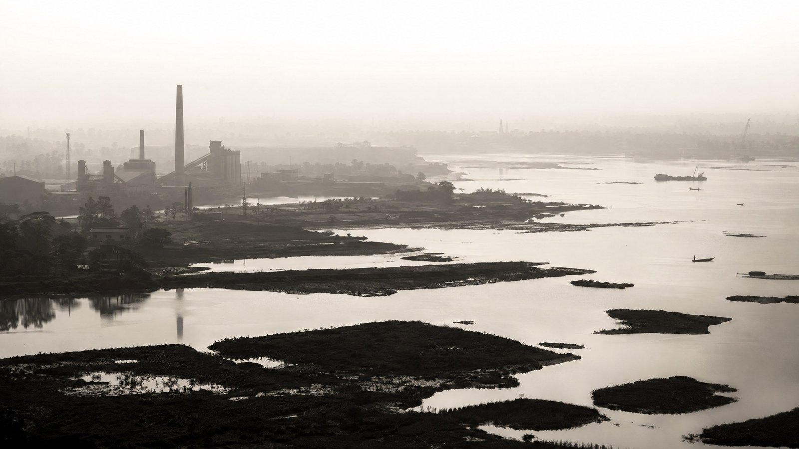 Environmental impact assessment Bangladesh site context at an industrial and wetland edge.