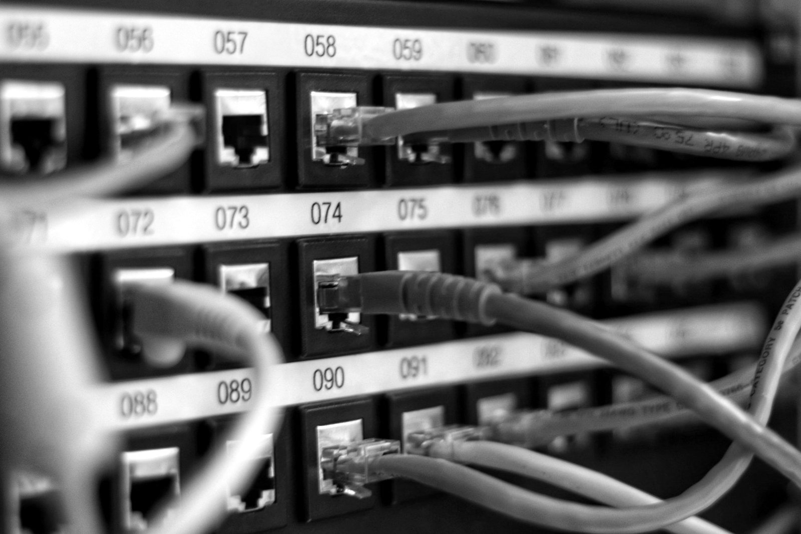 Internet shutdown writ in Bangladesh — network cables in a data centre