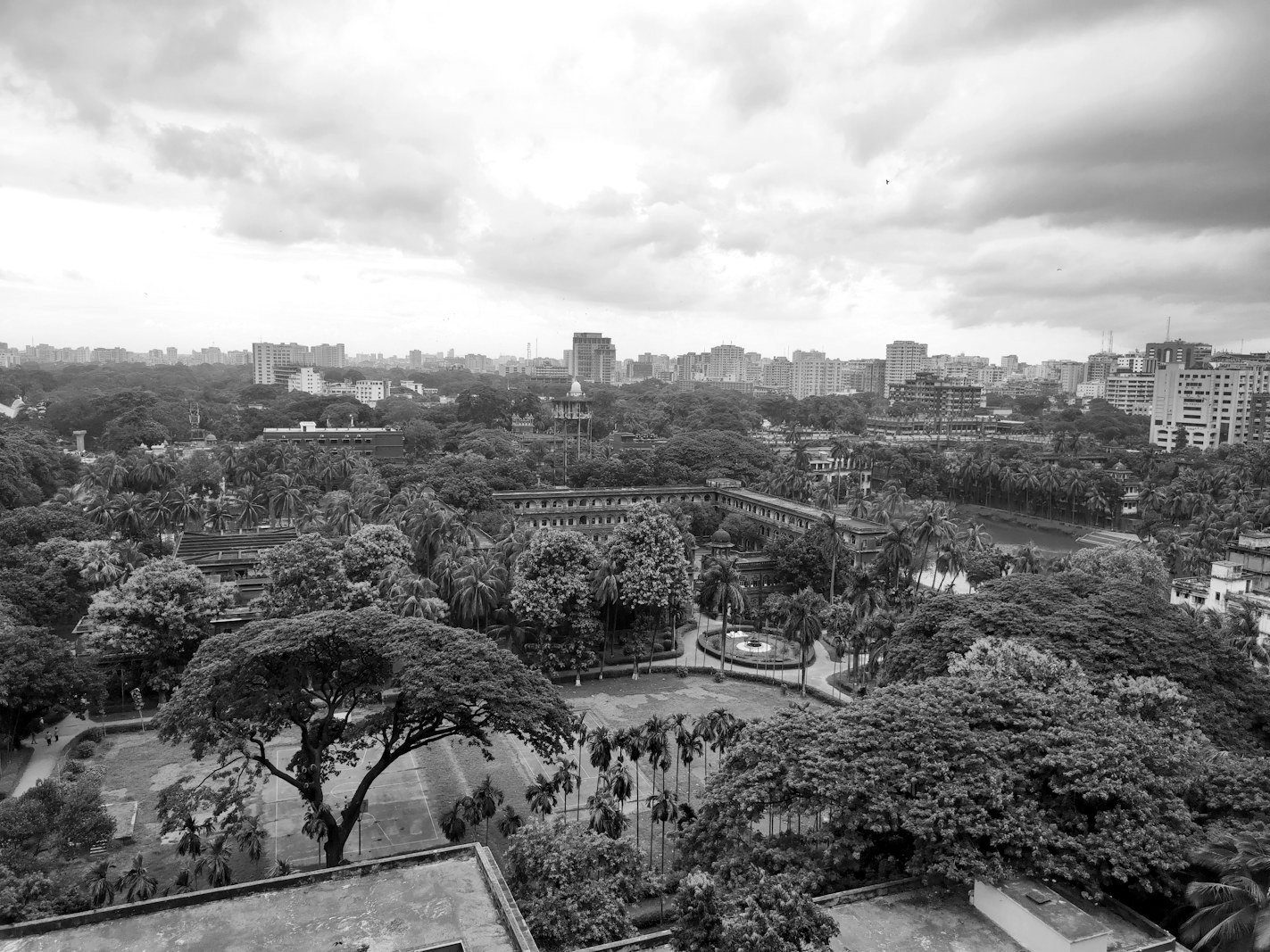 Lease agreement Bangladesh — aerial view of Dhaka residential plots held on 99-year leases