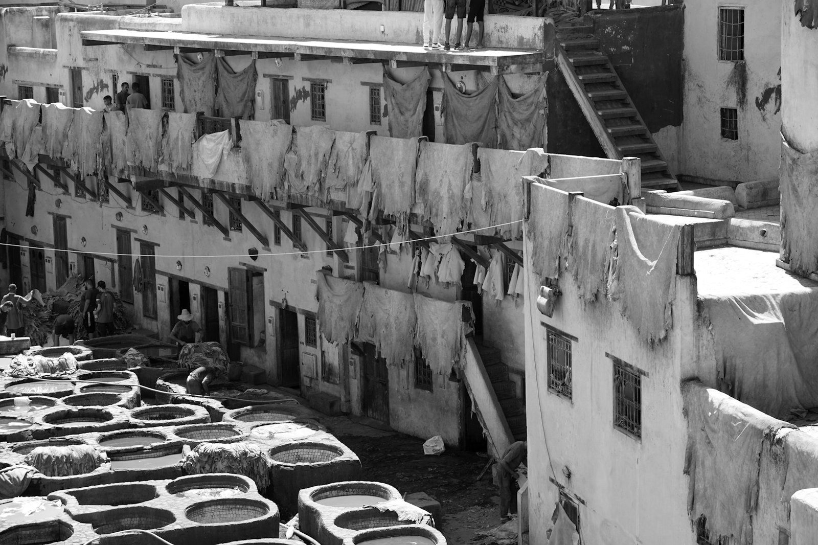 Manufacturing business registration Bangladesh — finished leather hides stacked in a tannery