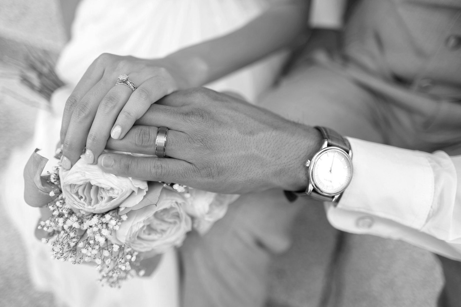 Marriage registration Bangladesh — bride and groom at a wedding ceremony before signing the kabin nama