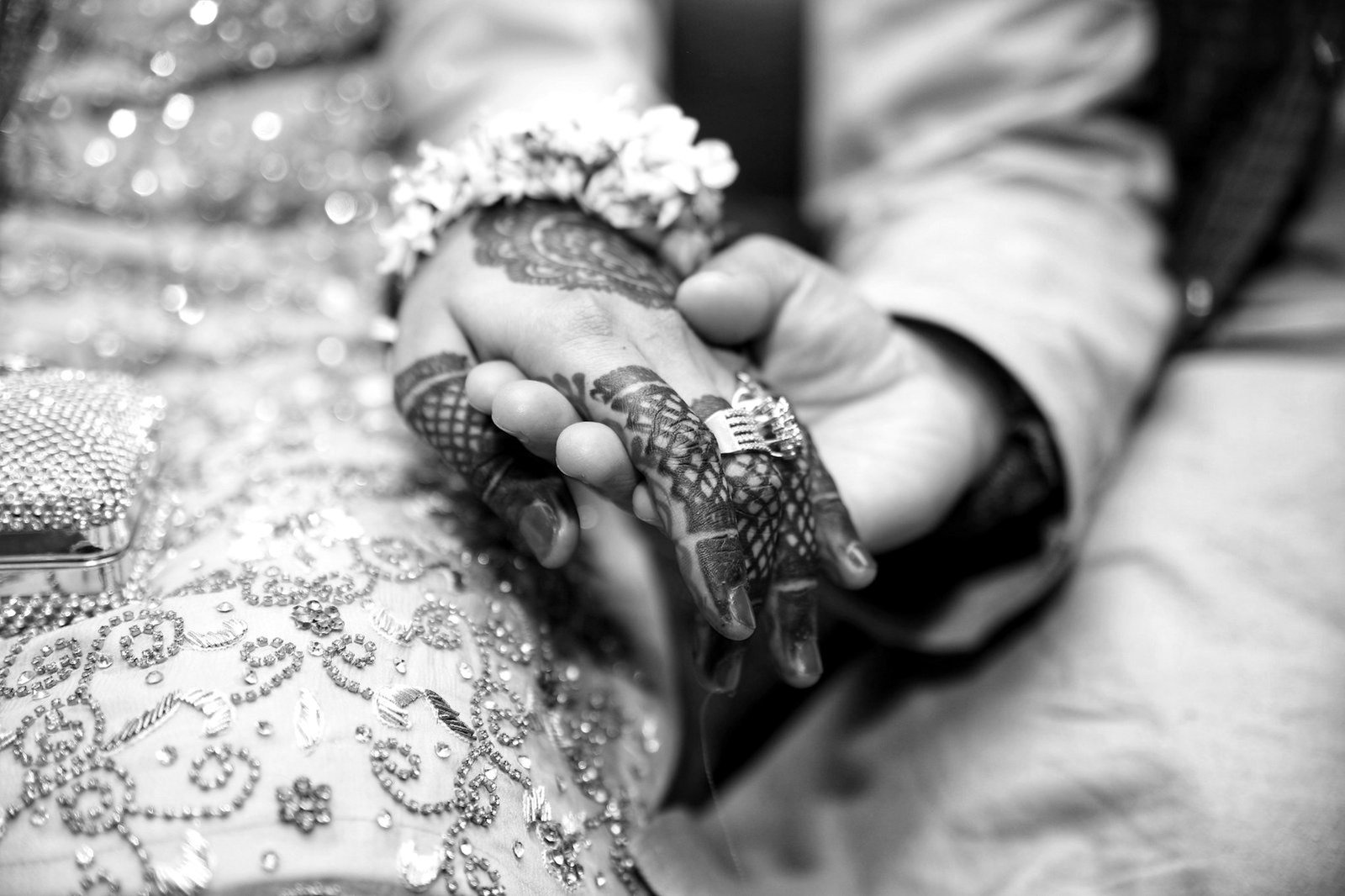 Marriage registration Bangladesh — couple joining hands at an interfaith civil marriage