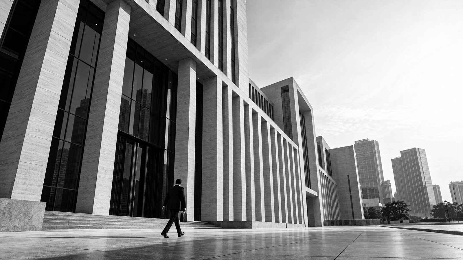 Modern financial-district architecture representing a public limited company in Bangladesh.