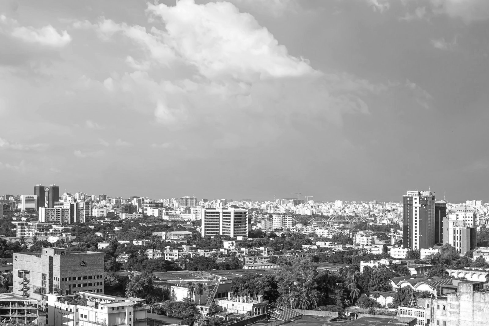 Real estate law Bangladesh — residential apartment buildings under development in Dhaka