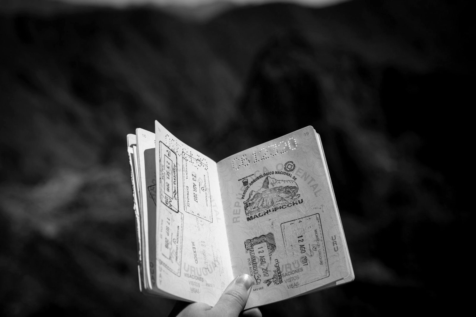 Types of visas in Bangladesh — passport with visa stamps on a desk
